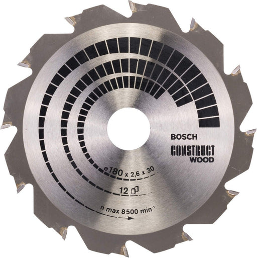 Bosch list kružne testere Construct Wood 180 x 30/20 x 2,6 mm; 12 - 2608640632 List kružne testere za drvo BOSCH Madras doo Beograd
