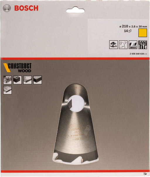 Bosch list kružne testere Construct Wood 210 x 30 x 2,8 mm; 14 - 2608640634 List kružne testere za drvo BOSCH Madras doo Beograd