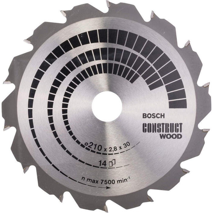 Bosch list kružne testere Construct Wood 210 x 30 x 2,8 mm; 14 - 2608640634 List kružne testere za drvo BOSCH Madras doo Beograd