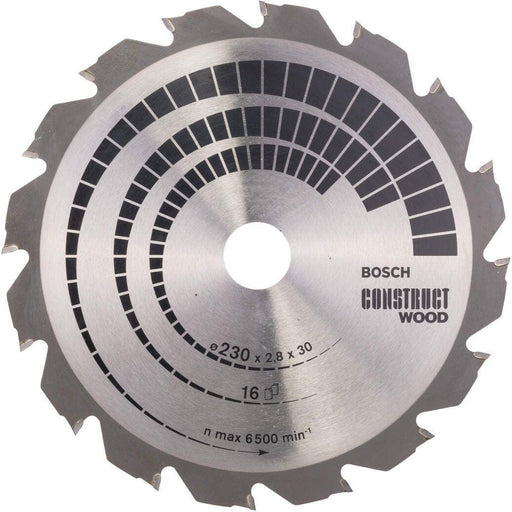 Bosch list kružne testere Construct Wood 230 x 30 x 2,8 mm; 16 - 2608640635 List kružne testere za drvo BOSCH Madras doo Beograd