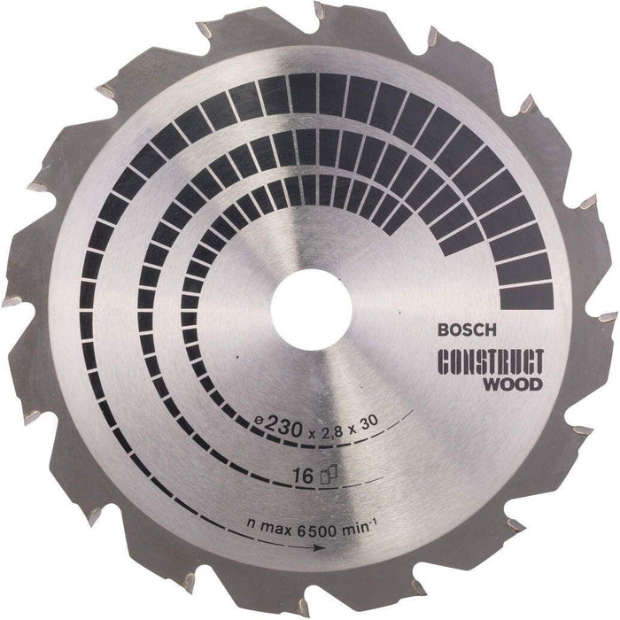 Bosch list kružne testere Construct Wood 230 x 30 x 2,8 mm; 16 - 2608640635 List kružne testere za drvo BOSCH Madras doo Beograd