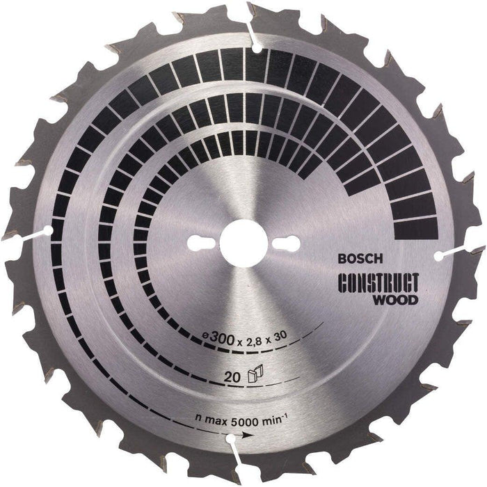 Bosch list kružne testere Construct Wood 300 x 30 x 2,8 mm; 20 - 2608640700 List kružne testere za drvo BOSCH BOSCH-2608640700 Madras doo Beograd