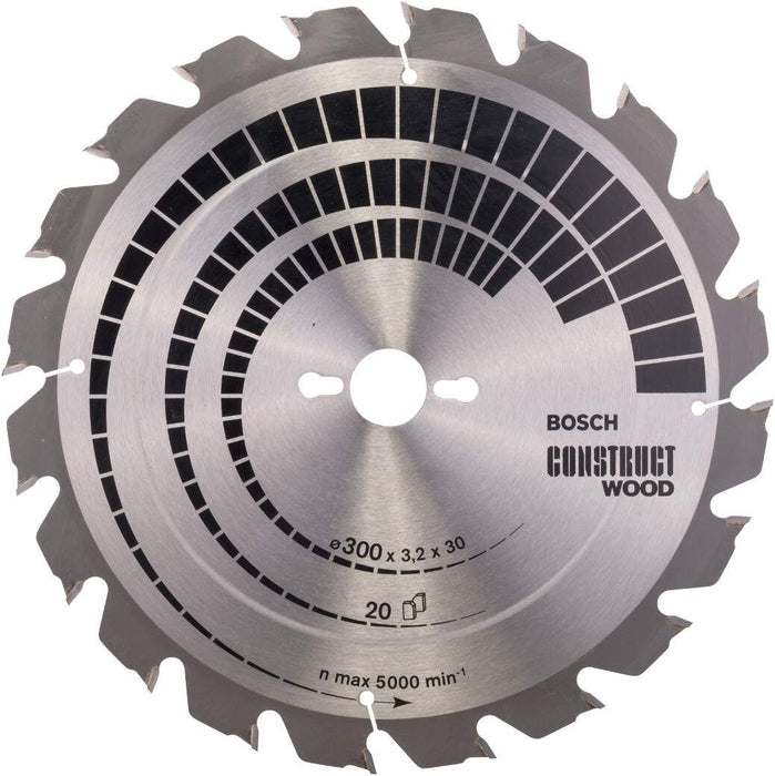 Bosch list kružne testere Construct Wood 300 x 30 x 3,2 mm; 20 - 2608640690 List kružne testere za drvo BOSCH Madras doo Beograd