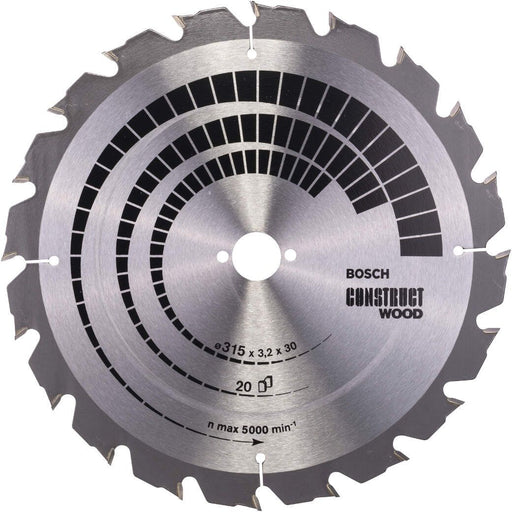 Bosch list kružne testere Construct Wood 315 x 30 x 3,2 mm; 20 - 2608640691 List kružne testere za drvo BOSCH Madras doo Beograd