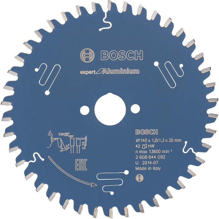 Bosch list kružne testere Expert for Aluminium 140 x 20 x 1,8 mm, 42 - 2608644092 List kružne testere za aluminijum BOSCH Madras doo Beograd