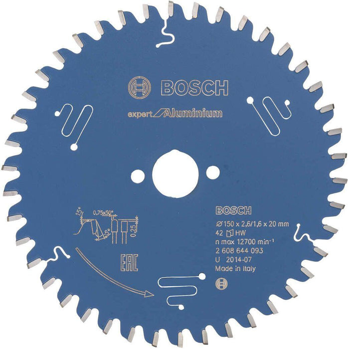 Bosch list kružne testere Expert for Aluminium 150 x 20 x 2,6 mm, 42 - 2608644093 List kružne testere za aluminijum BOSCH Madras doo Beograd