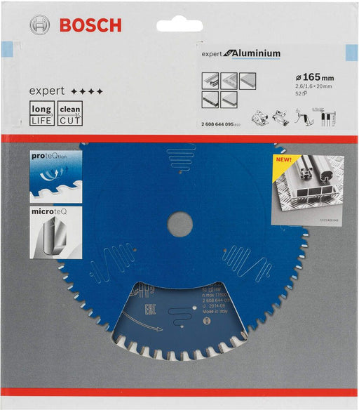 Bosch list kružne testere Expert for Aluminium 165 x 20 x 2,6 mm, 52 - 2608644095 List kružne testere za aluminijum BOSCH Madras doo Beograd
