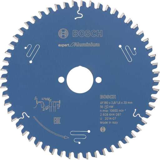 Bosch list kružne testere Expert for Aluminium 180 x 30 x 2,6 mm, 56 - 2608644097 List kružne testere za aluminijum BOSCH Madras doo Beograd