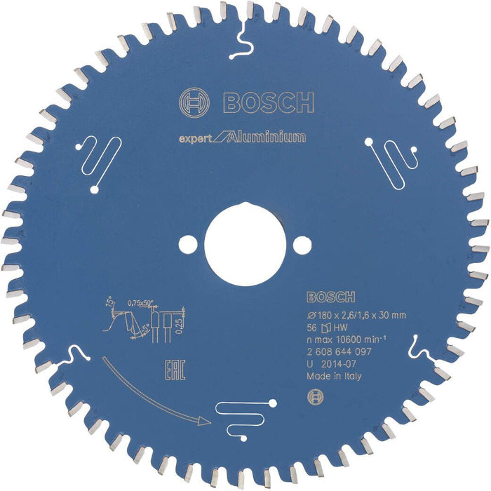 Bosch list kružne testere Expert for Aluminium 180 x 30 x 2,6 mm, 56 - 2608644097 List kružne testere za aluminijum BOSCH Madras doo Beograd