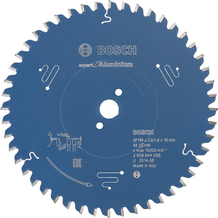 Bosch list kružne testere Expert for Aluminium 184 x 16 x 2,6 mm, 48 - 2608644098 List kružne testere za aluminijum BOSCH Madras doo Beograd
