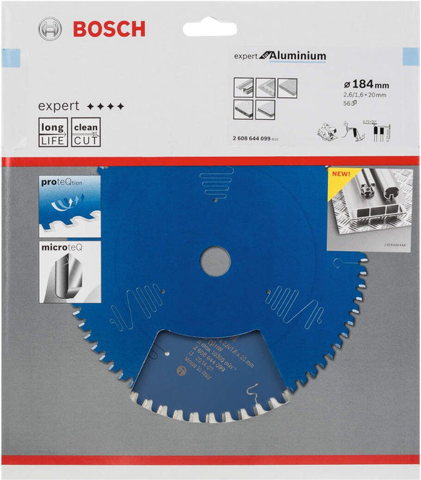 Bosch list kružne testere Expert for Aluminium 184 x 20 x 2,6 mm, 56 - 2608644099 List kružne testere za aluminijum BOSCH Madras doo Beograd
