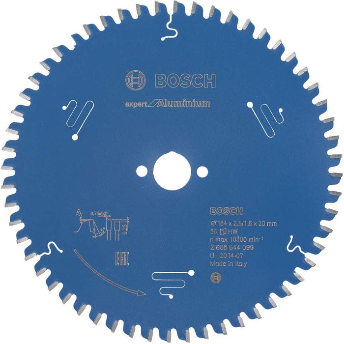 Bosch list kružne testere Expert for Aluminium 184 x 20 x 2,6 mm, 56 - 2608644099 List kružne testere za aluminijum BOSCH Madras doo Beograd