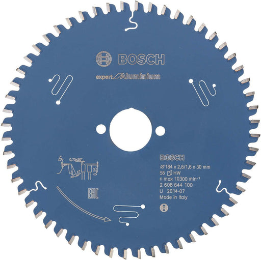 Bosch list kružne testere Expert for Aluminium 184 x 30 x 2,6 mm, 56 - 2608644100 List kružne testere za aluminijum BOSCH Madras doo Beograd