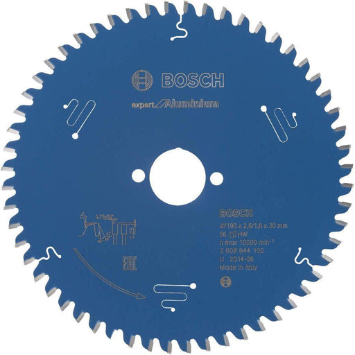 Bosch list kružne testere Expert for Aluminium 190 x 30 x 2,6 mm, 56 - 2608644102 List kružne testere za aluminijum BOSCH Madras doo Beograd