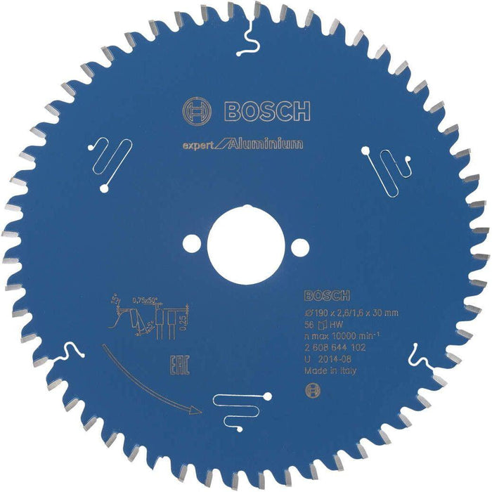Bosch list kružne testere Expert for Aluminium 190 x 30 x 2,6 mm, 56 - 2608644102 List kružne testere za aluminijum BOSCH Madras doo Beograd