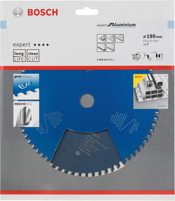 Bosch list kružne testere Expert for Aluminium 190 x zvezda x 2,6 mm, 58 - 2608644117 List kružne testere za aluminijum BOSCH Madras doo Beograd