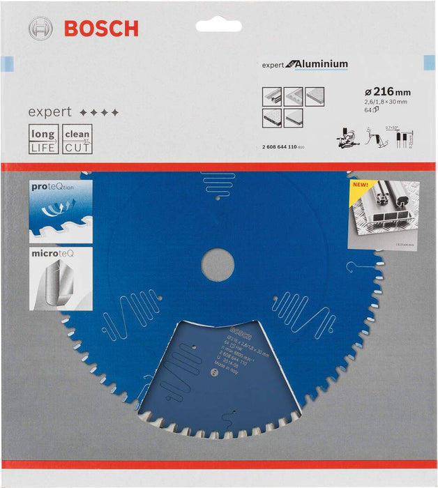Bosch list kružne testere Expert for Aluminium 216 x 30 x 2,6 mm, 64 - 2608644110 List kružne testere za aluminijum BOSCH Madras doo Beograd