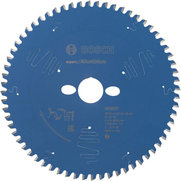 Bosch list kružne testere Expert for Aluminium 216 x 30 x 2,6 mm, 64 - 2608644110 List kružne testere za aluminijum BOSCH Madras doo Beograd