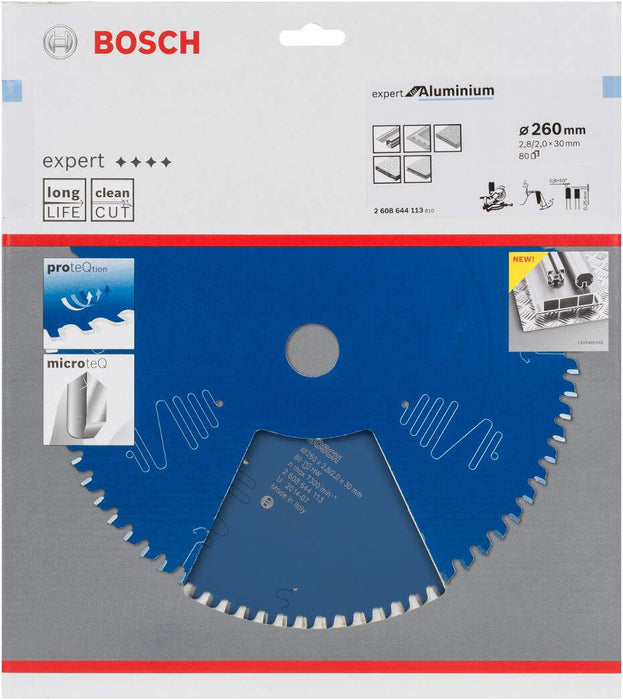Bosch list kružne testere Expert for Aluminium 260 x 30 x 2,8 mm, 80 - 2608644113 List kružne testere za aluminijum BOSCH Madras doo Beograd