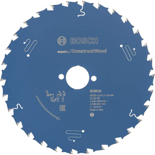 Bosch list kružne testere Expert for Construct Wood 200 x 30 x 2,0 mm, 30 - 2608644140 List kružne testere za drvo BOSCH Madras doo Beograd