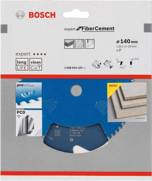 Bosch list kružne testere Expert for Fiber Cement 140 x 20 x 1,8 mm, 4 - 2608644120 List kružne testere za cement BOSCH Madras doo Beograd