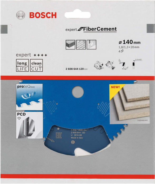 Bosch list kružne testere Expert for Fiber Cement 140 x 20 x 1,8 mm, 4 - 2608644120 List kružne testere za cement BOSCH Madras doo Beograd