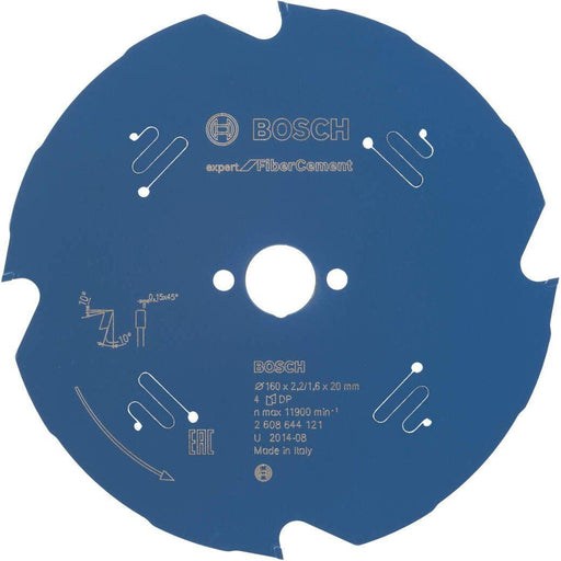 Bosch list kružne testere Expert for Fiber Cement 160 x 20 x 2,2 mm, 4 - 2608644121 List kružne testere za cement BOSCH Madras doo Beograd