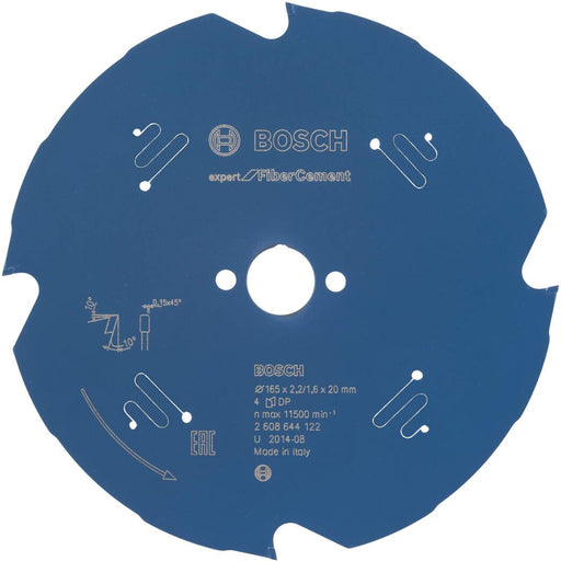Bosch list kružne testere Expert for Fiber Cement 165 x 20 x 2,2 mm, 4 - 2608644122 List kružne testere za cement BOSCH Madras doo Beograd
