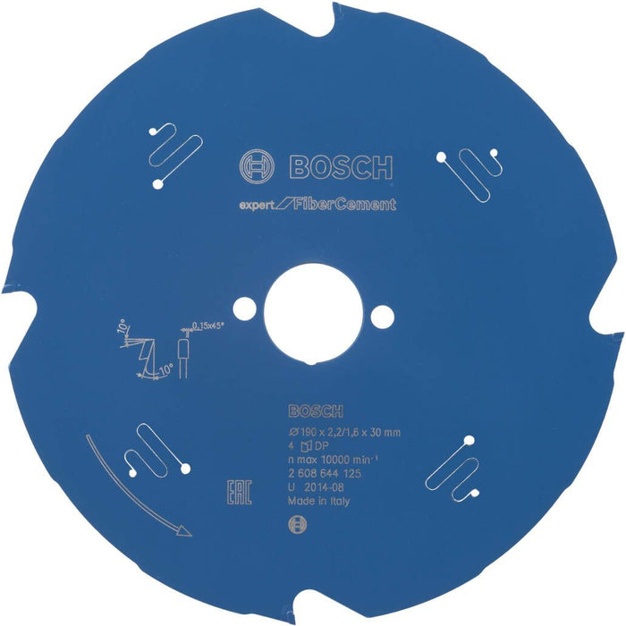 Bosch list kružne testere Expert for Fiber Cement 190 x 30 x 2,2 mm, 4 - 2608644125 List kružne testere za cement BOSCH Madras doo Beograd