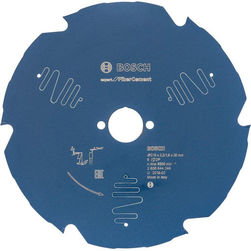 Bosch list kružne testere Expert for Fiber Cement B 216x30x2,2-6 (2608644346) List kružne testere za cement BOSCH Madras doo Beograd