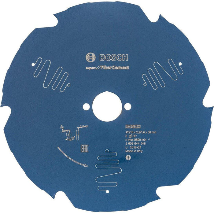 Bosch list kružne testere Expert for Fiber Cement B 216x30x2,2-6 (2608644346) List kružne testere za cement BOSCH Madras doo Beograd