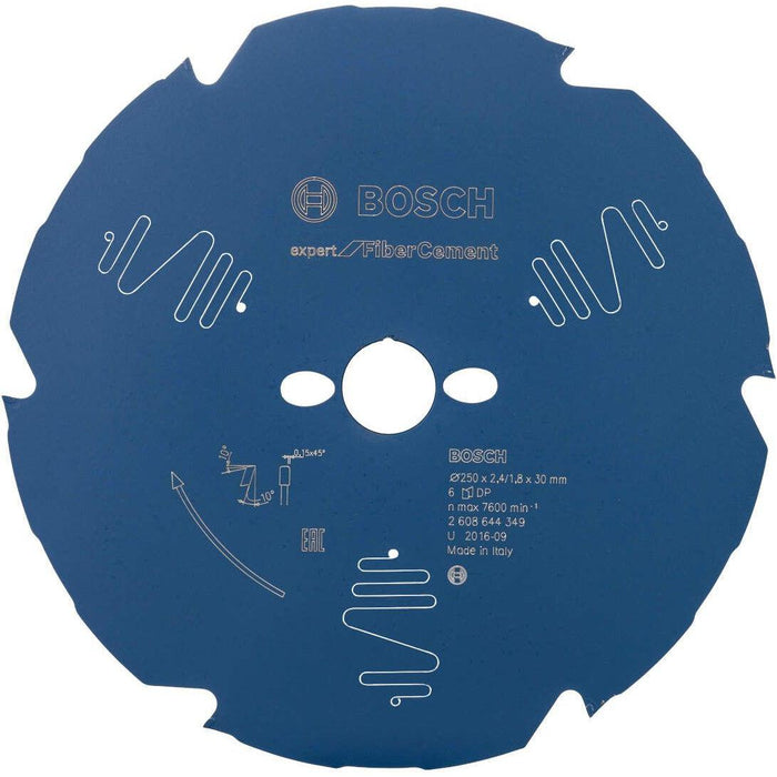 Bosch list kružne testere Expert for Fiber Cement B 250x30x2,4-6 (2608644349) List kružne testere za cement BOSCH Madras doo Beograd