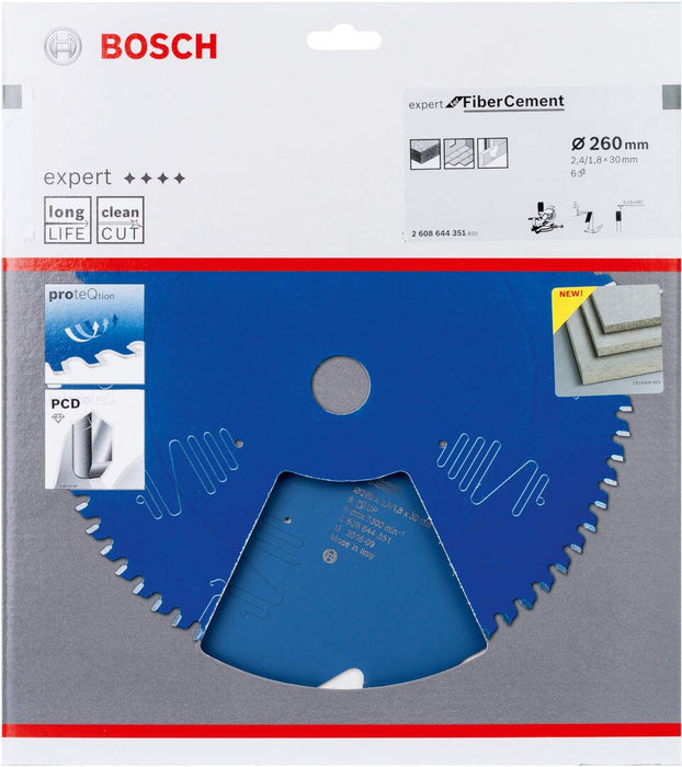 Bosch list kružne testere Expert for Fiber Cement B 260x30x2,4-6 (2608644351) List kružne testere za cement BOSCH Madras doo Beograd