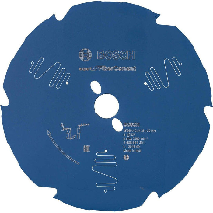 Bosch list kružne testere Expert for Fiber Cement B 260x30x2,4-6 (2608644351) List kružne testere za cement BOSCH Madras doo Beograd