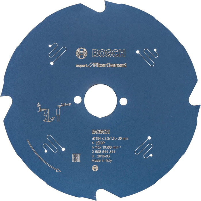 Bosch list kružne testere Expert for Fiber Cement H 184x30x2,2-4 (2608644344) List kružne testere za cement BOSCH Madras doo Beograd