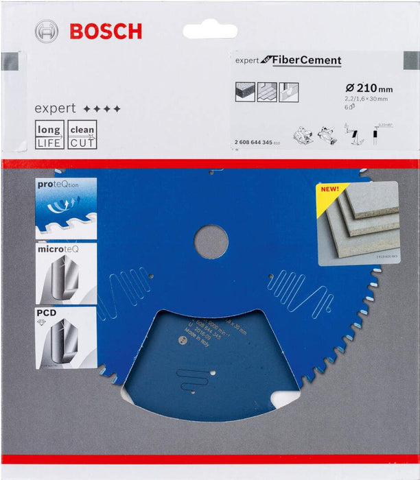 Bosch list kružne testere Expert for Fiber Cement H 210x30x2,2-6 (2608644345) List kružne testere za cement BOSCH Madras doo Beograd