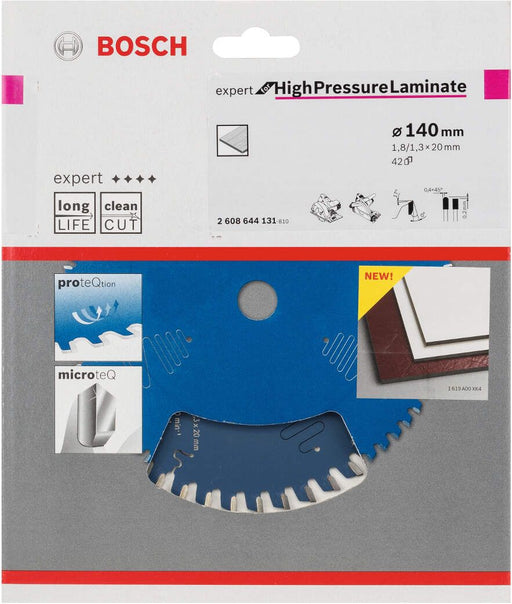 Bosch list kružne testere Expert for High Pressure Laminate 140 x 20 x 1,8 mm, 42 - 2608644131 List kružne testere za laminat BOSCH Madras doo Beograd