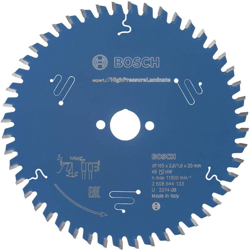 Bosch list kružne testere Expert for High Pressure Laminate 165 x 20 x 2,6 mm, 48 - 2608644133 List kružne testere za laminat BOSCH Madras doo Beograd