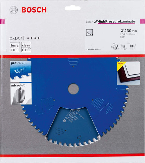 Bosch list kružne testere Expert for High Pressure Laminate 230 x 2,8 x 30 mm, 64 - 2608644356 List kružne testere za laminat BOSCH Madras doo Beograd