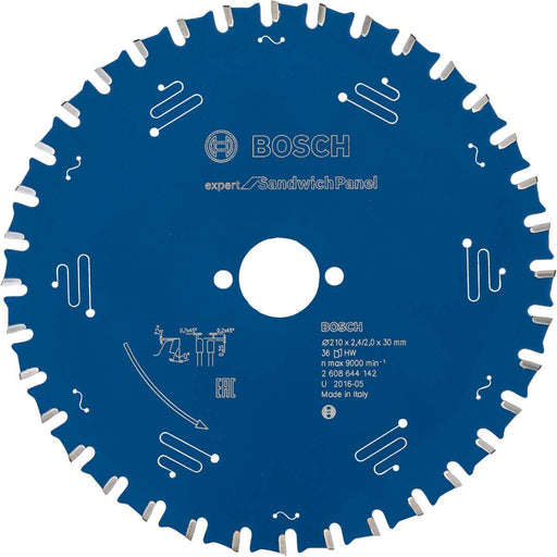 Bosch list kružne testere Expert for Sandwich Panel 210 x 30 x 2,4 mm, 36 - 2608644142 List kružne testere za sendvič panel BOSCH Madras doo Beograd