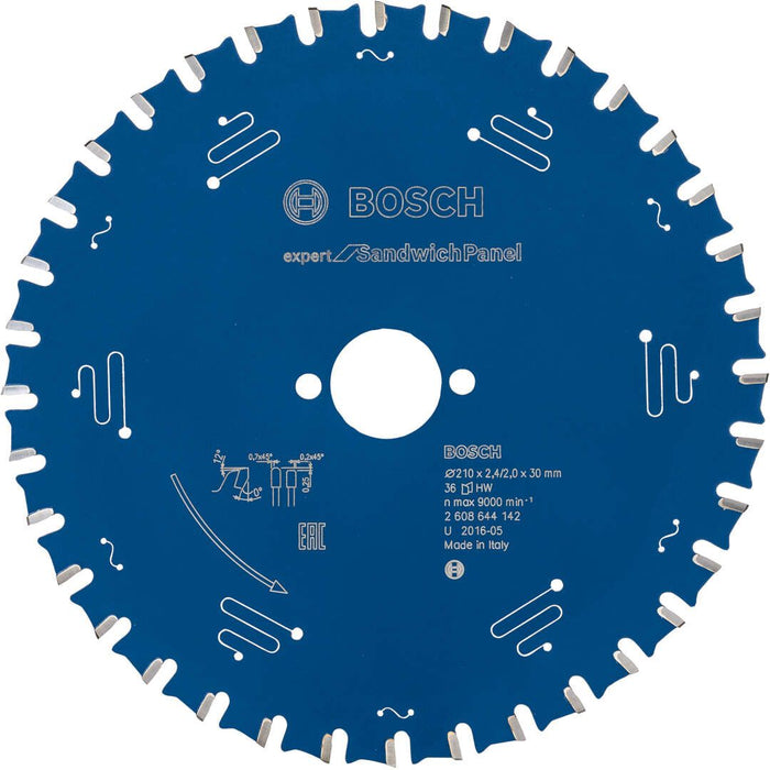 Bosch list kružne testere Expert for Sandwich Panel 210 x 30 x 2,4 mm, 36 - 2608644142 List kružne testere za sendvič panel BOSCH Madras doo Beograd