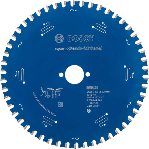 Bosch list kružne testere Expert for Sandwich Panel 235 x 30 x 2,2 mm, 50 - 2608644143 List kružne testere za sendvič panel BOSCH Madras doo Beograd
