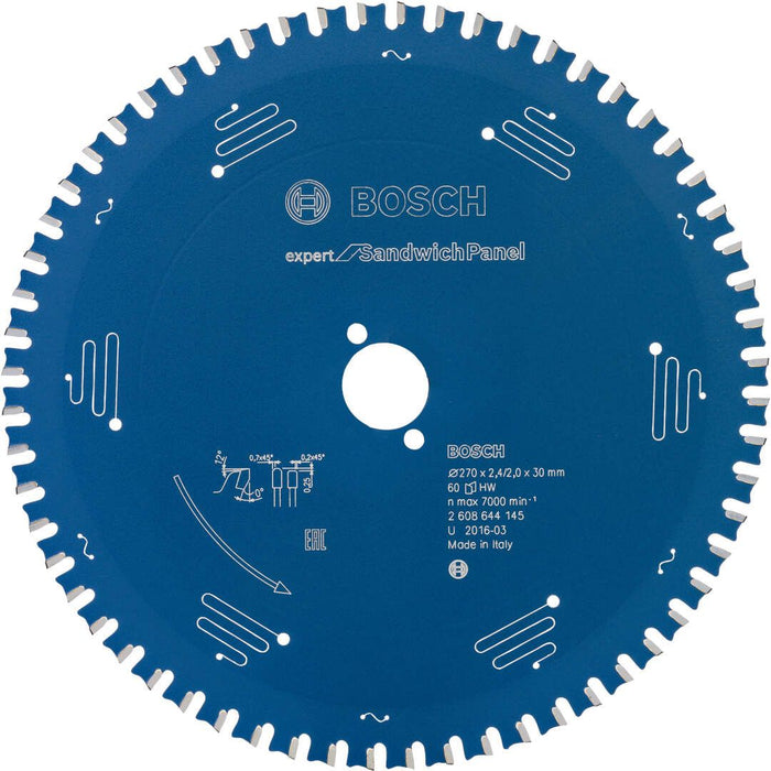 Bosch list kružne testere Expert for Sandwich Panel 270 x 30 x 2,4 mm, 60 - 2608644145 List kružne testere za sendvič panel BOSCH Madras doo Beograd