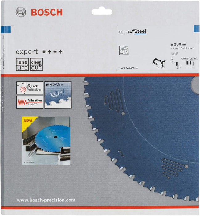 Bosch list kružne testere Expert for Steel 230 x 25,4 x 2,0 mm, 48 (2608643058) List kružne testere za čelik BOSCH BOSCH-2608643058 Madras doo Beograd