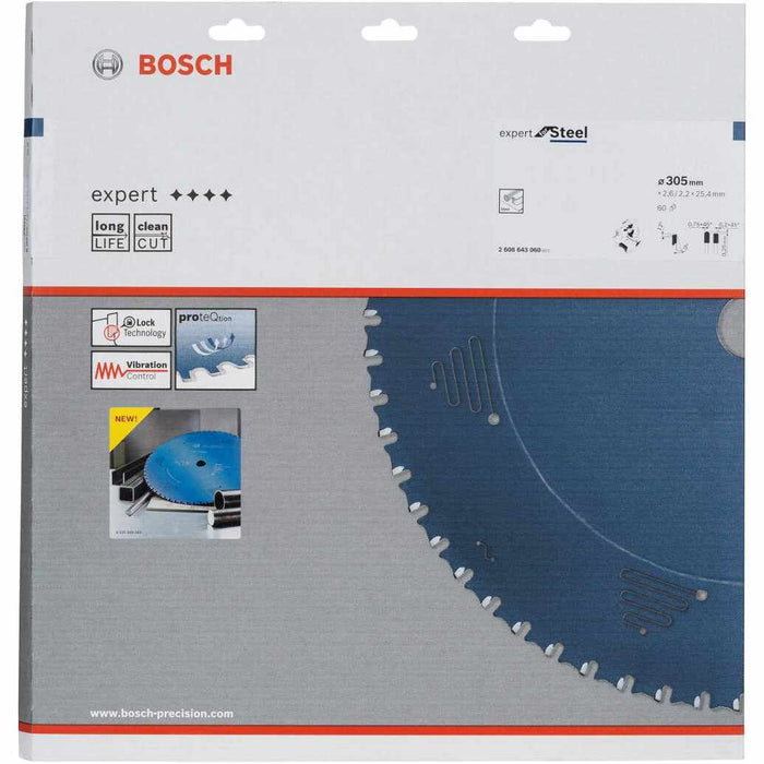 Bosch list kružne testere Expert for Steel 305 x 25,4 x 2,6 mm, 60 zuba (2608643060) List kružne testere za metal BOSCH BOSCH-2608643060 Madras doo Beograd