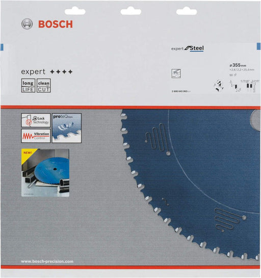 Bosch list kružne testere Expert for Steel 355 x 25,4 x 2,6 mm, 90 (2608643063) List kružne testere za čelik BOSCH BOSCH-2608643063 Madras doo Beograd