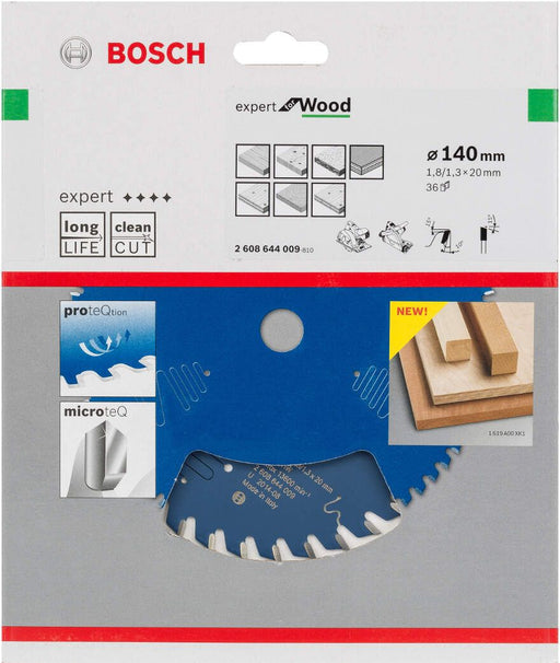 Bosch list kružne testere Expert for Wood 140 x 20 x 1,8 mm, 36 - 2608644009 List kružne testere za drvo BOSCH Madras doo Beograd