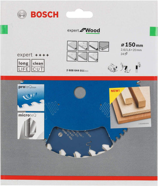 Bosch list kružne testere Expert for Wood 150 x 20 x 2,6 mm, 24 - 2608644011 List kružne testere za drvo BOSCH Madras doo Beograd