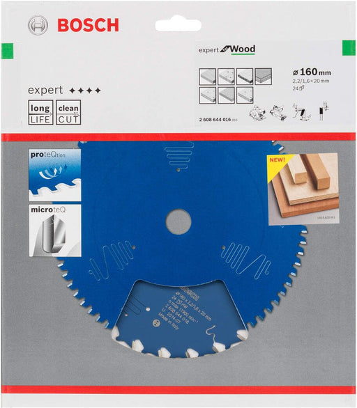 Bosch list kružne testere Expert for Wood 160 x 20 x 2,2 mm, 24 - 2608644016 List kružne testere za drvo BOSCH Madras doo Beograd