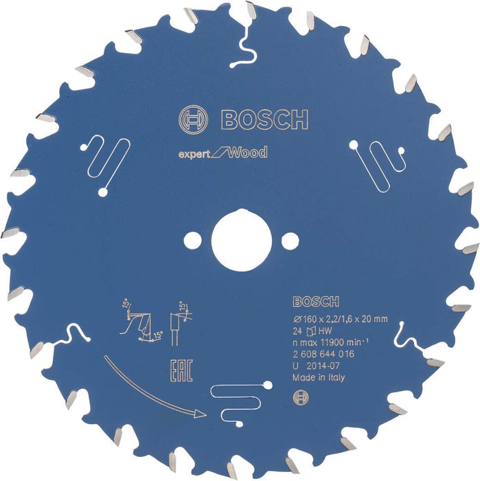 Bosch list kružne testere Expert for Wood 160 x 20 x 2,2 mm, 24 - 2608644016 List kružne testere za drvo BOSCH Madras doo Beograd